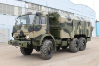 Комплект для сборки: упрощенная надстройка 1:35 автомобильный кузов-фургон К 5350-11 для КамАЗ-5350, -43114, -43118 и других (Клен)